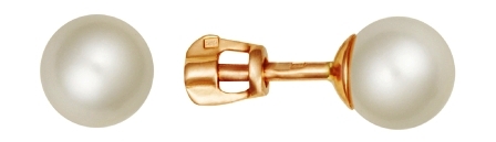 73196 Серьги пусеты Au 585